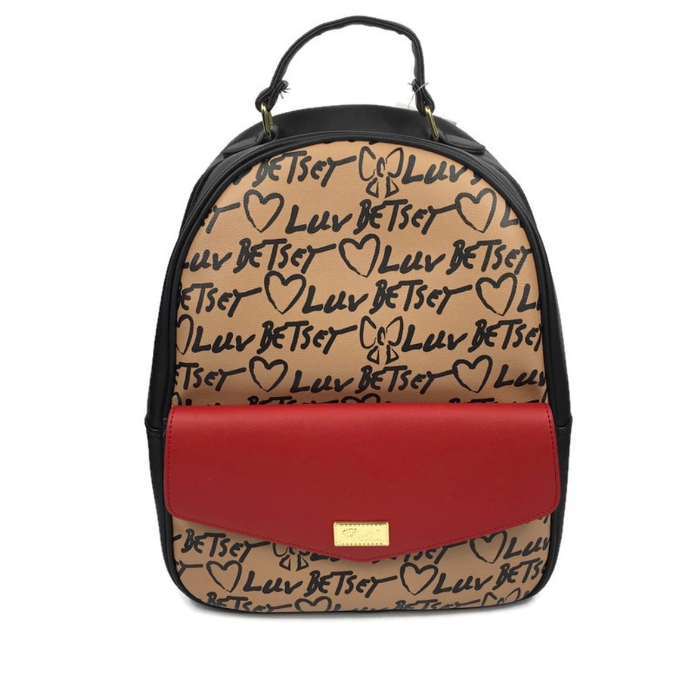 Luv Betsey by Betsey Johnson Logo Print Backpack